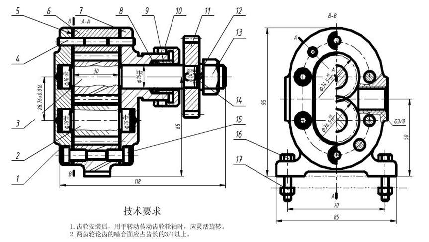 大東海泵業(yè)齒輪泵結(jié)構(gòu)圖2